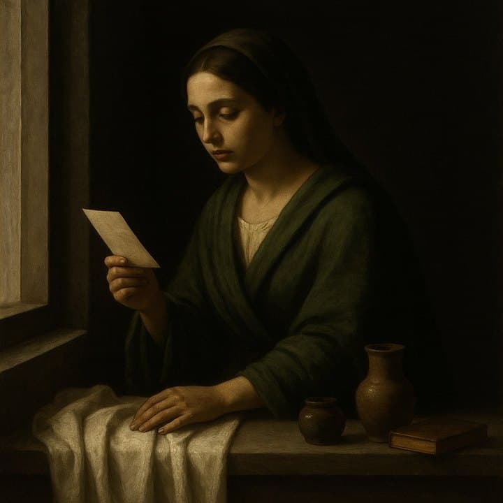 Painted here after Francisco de Zurbarán, golden render
