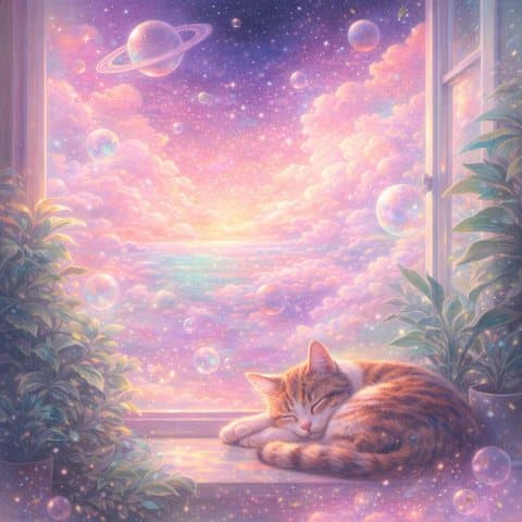 Painted here in the Cosmic Candyland hand