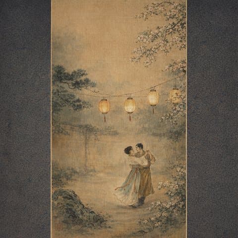 Painted here in the Dynasty Scroll hand