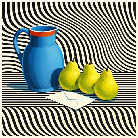 Painted here in the Op-Art Field hand