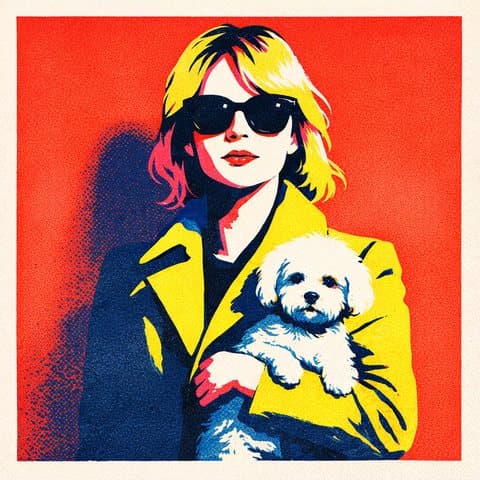 Painted here in the Pop Silkscreen hand