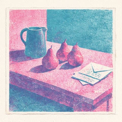 Painted here in the Risograph hand