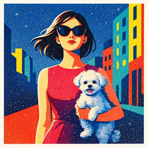Painted here in the Sparkle Silkscreen hand