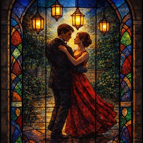 Painted here in the Stained Glass hand