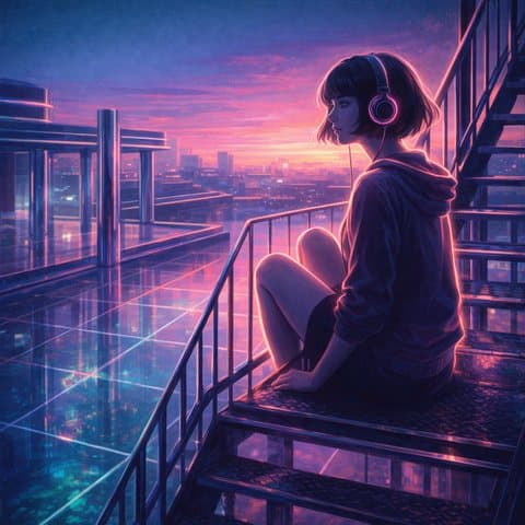 Painted here in the Vaporwave Plaza hand
