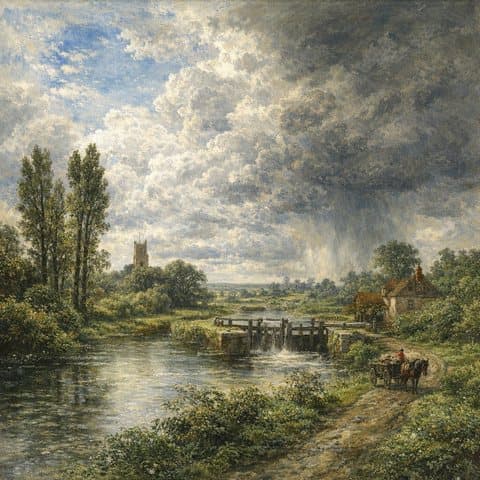 Painted here after John Constable