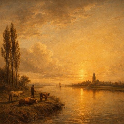 Painted here after Aelbert Cuyp