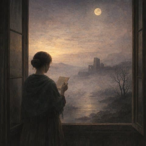Painted here after Caspar David Friedrich
