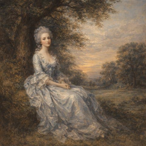 Painted here after Thomas Gainsborough