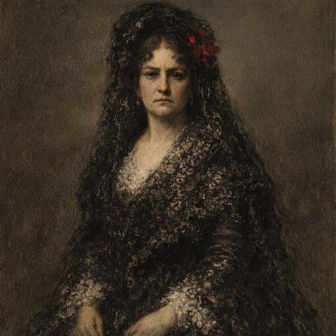 Painted here after Francisco Goya