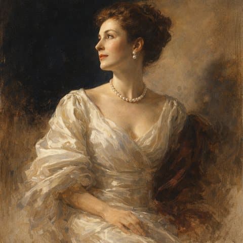 Painted here after Philip de László