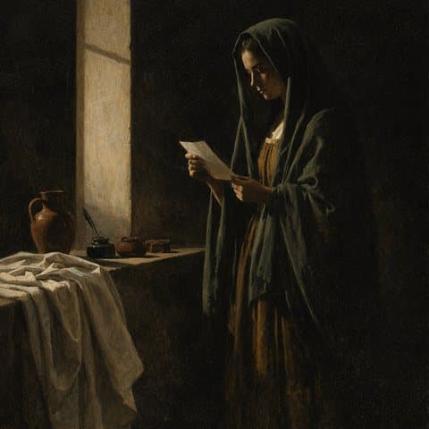 Painted here after Francisco de Zurbarán