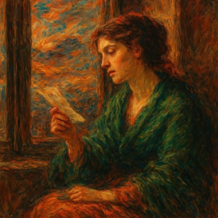 Painted here after Eugène Delacroix, golden render