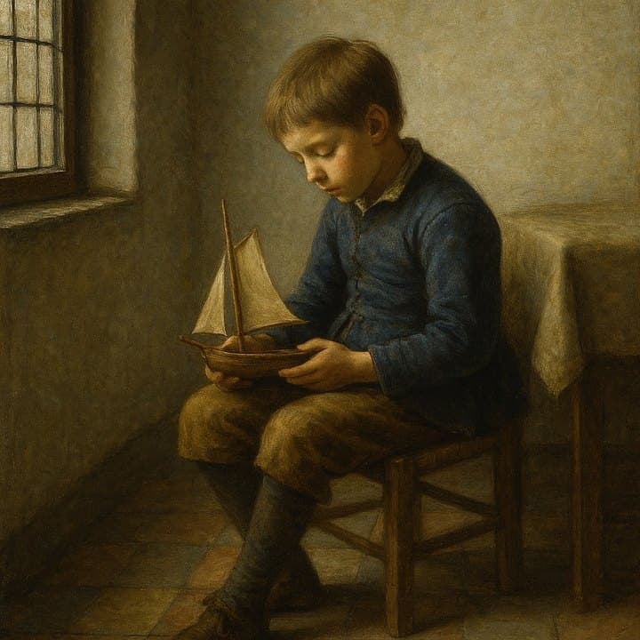 Painted here after Johannes Vermeer, golden render