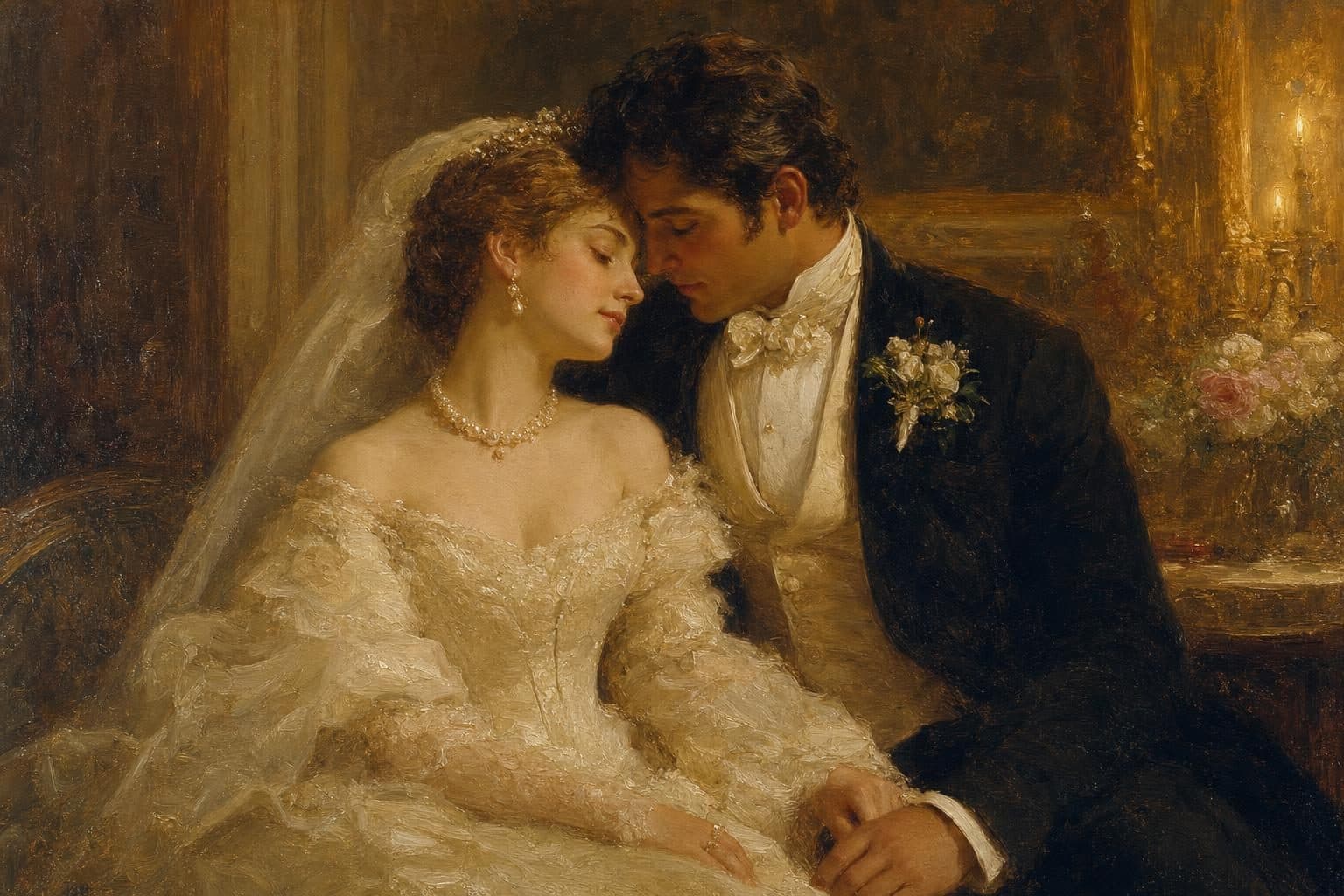 Wedding portrait — The embrace