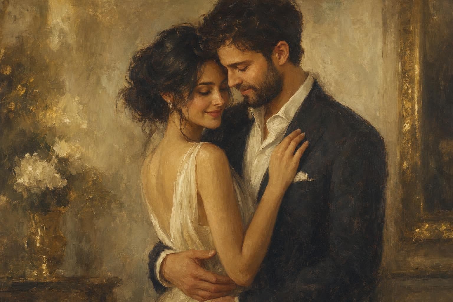 Fine-art portrait in the style of Anniversary