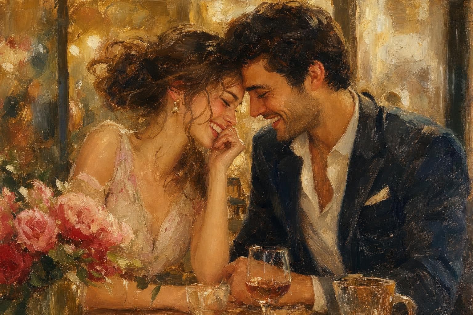 Fine-art portrait in the style of In love