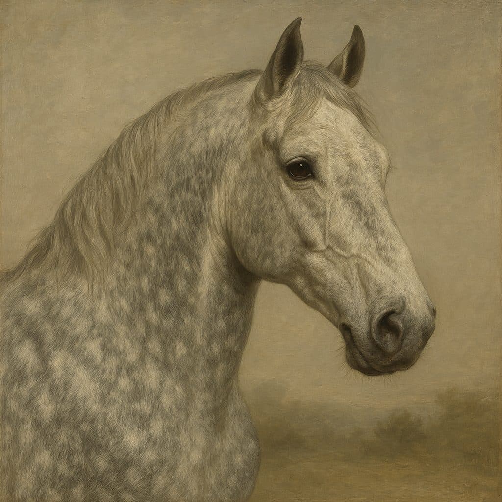 Fine-art portrait in the style of Rosa Bonheur