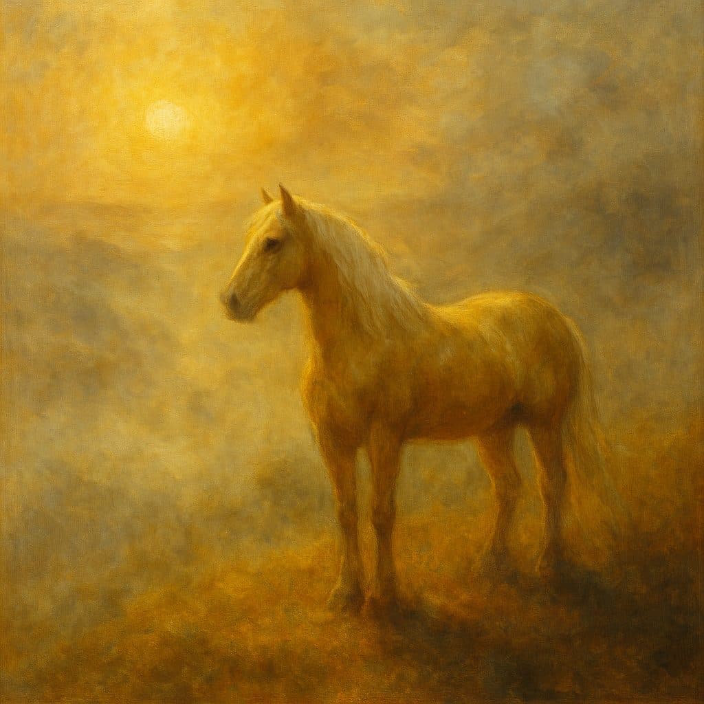 Fine-art portrait in the style of Turner