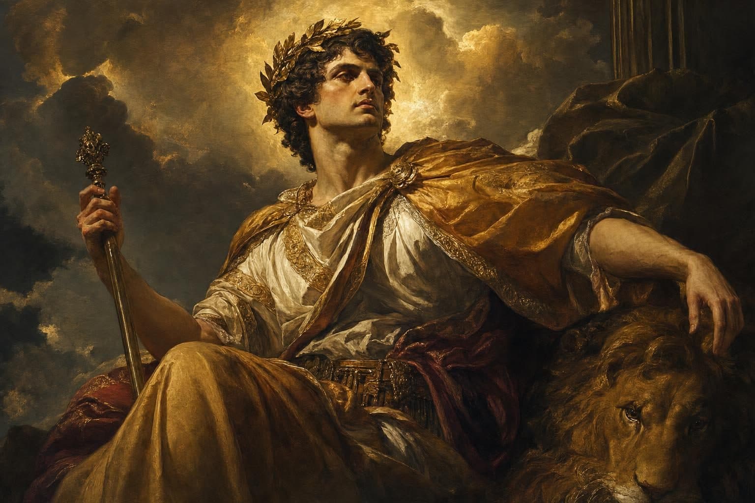 Fine-art portrait in the style of As legend