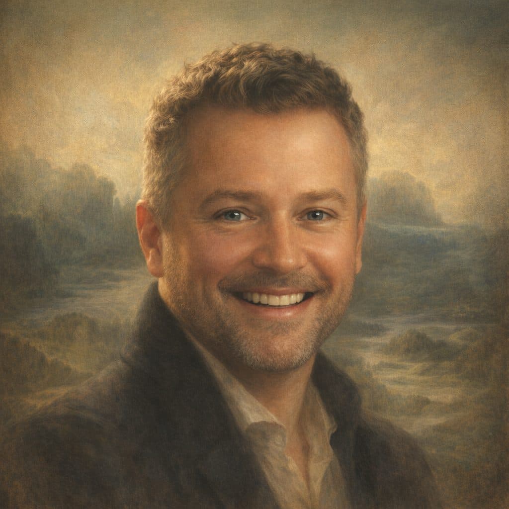 Fine-art portrait in the style of da Vinci