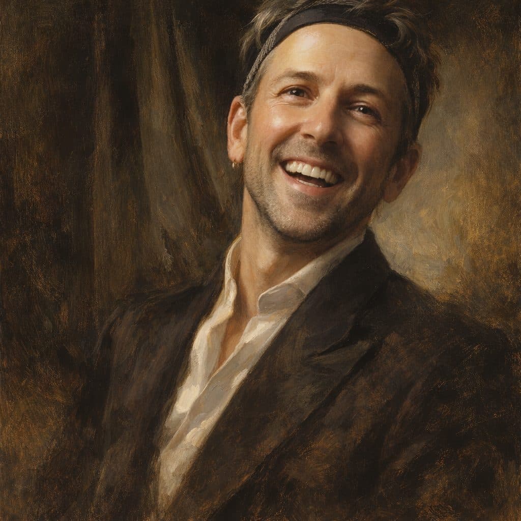 Fine-art portrait in the style of Sargent