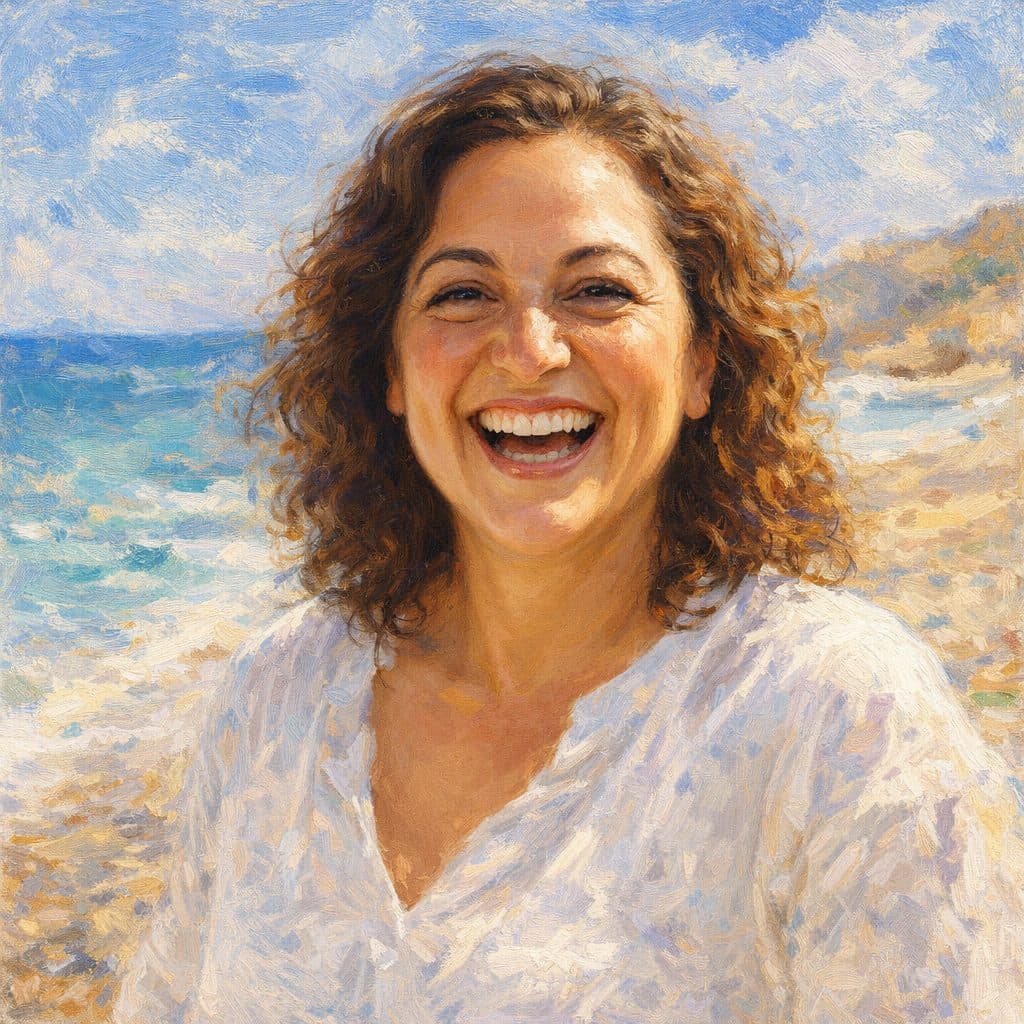 Fine-art portrait in the style of Sorolla