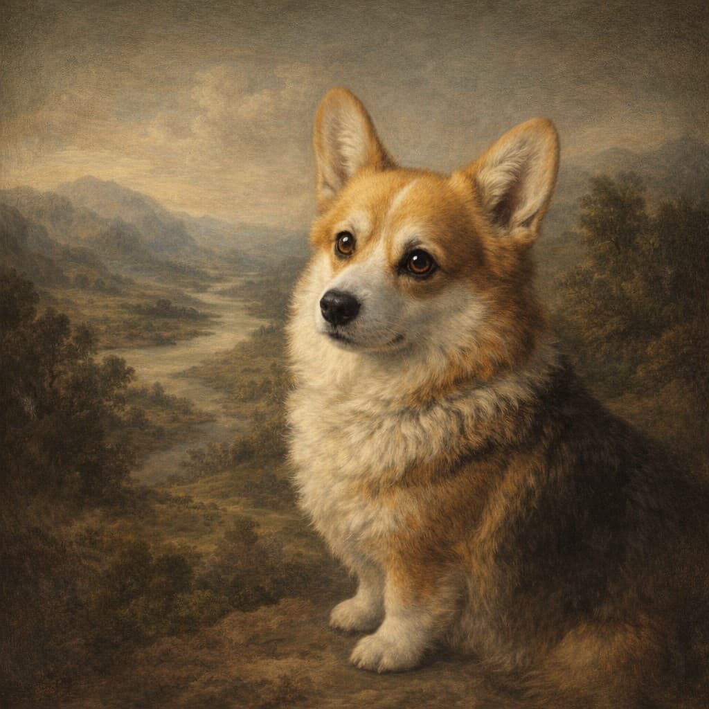 Fine-art portrait in the style of Renaissance