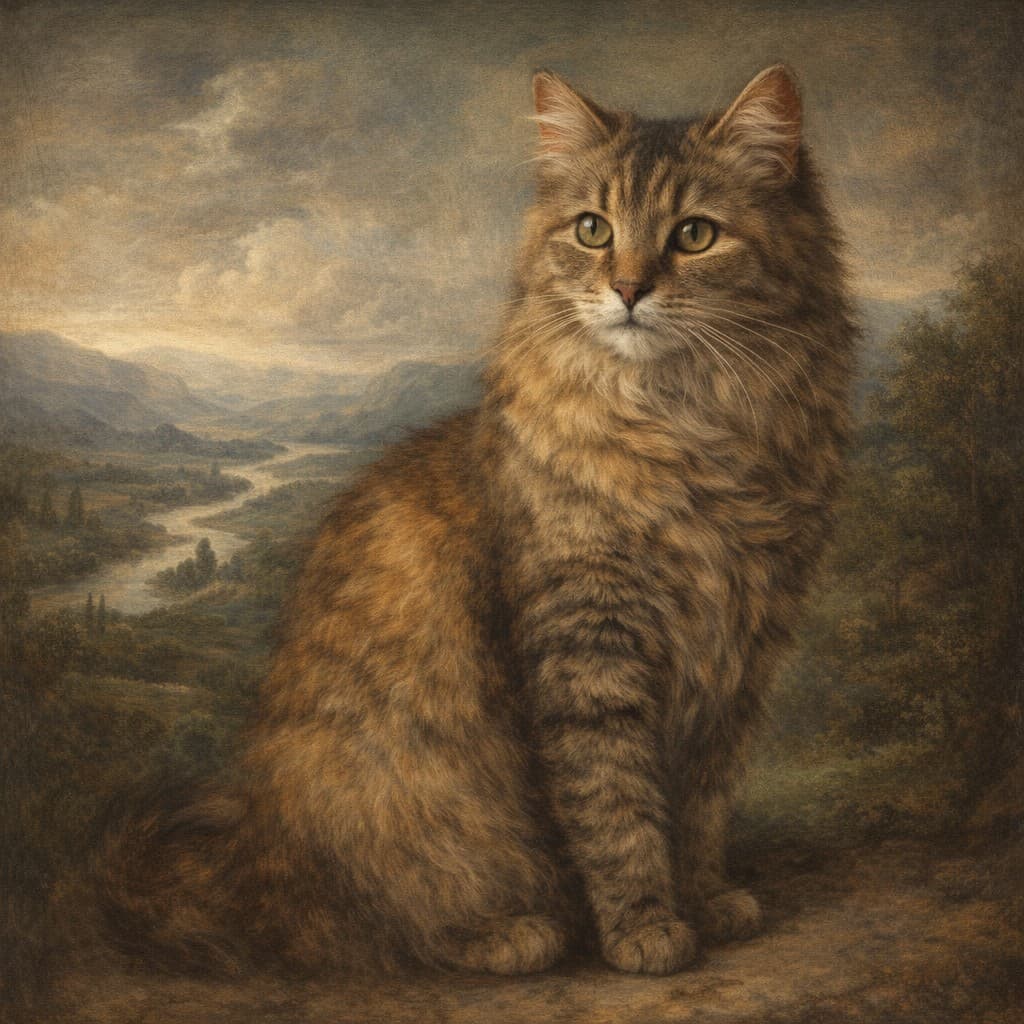Fine-art portrait in the style of Renaissance